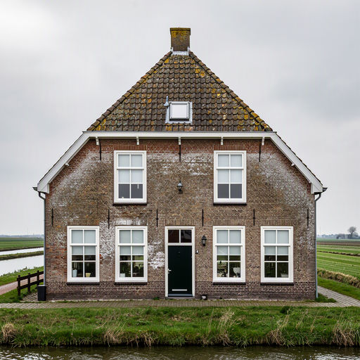 Vrijstaande jaren 30-woning in Anna Paulowna met nieuwe antraciet kunststof kozijnen tussen het groen