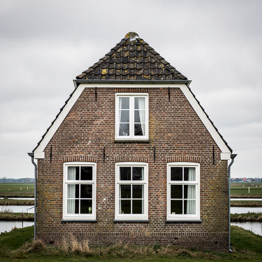 Moderne bungalow in Callantsoog met nieuwe witte kunststof kozijnen in duinlandschap