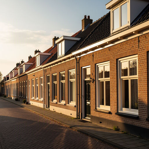 Jaren 30-woning in Heiloo met crèmewitte kunststof kozijnen