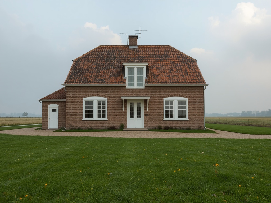 Moderne vrijstaande woning in Langedijk met strakke kunststof kozijnen in antraciet aan het water