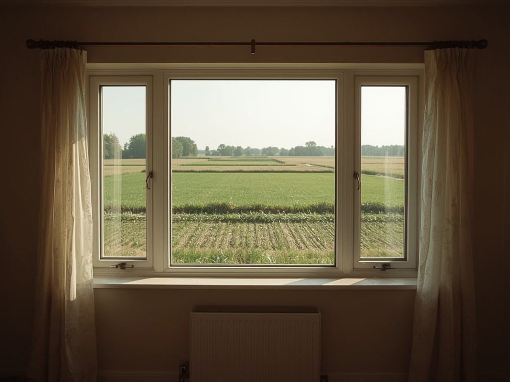 Licht interieur met uitzicht door kunststof schuifpui naar tuin in Heerhugowaard